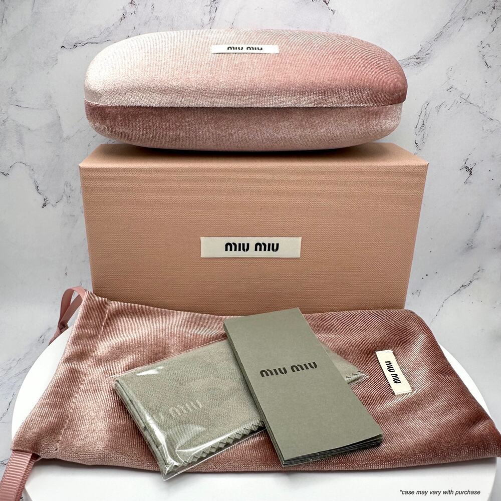 New MIU MIU Sunglasses Brown Square Gold Full Rim… - image 11